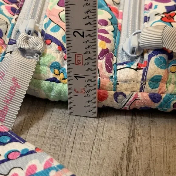 Vera Bradley Hello Kitty Paisley Triple Zip Hipster Crossbody Bag NWOT - Picture 15 of 16